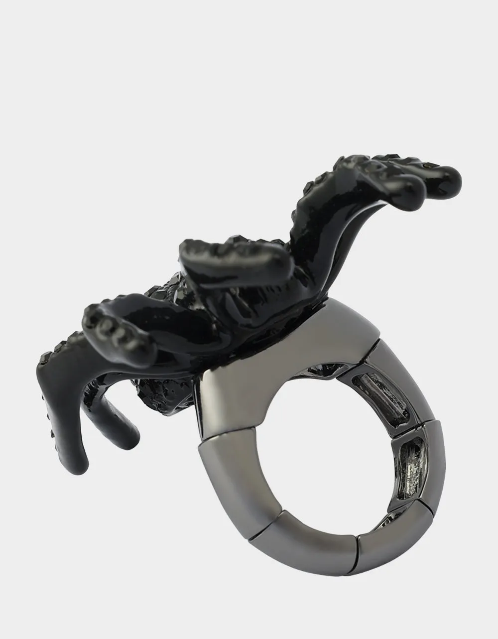 SPIDER COCKTAIL RING BLACK sold by Betsey Johnson product image thumbnail 4