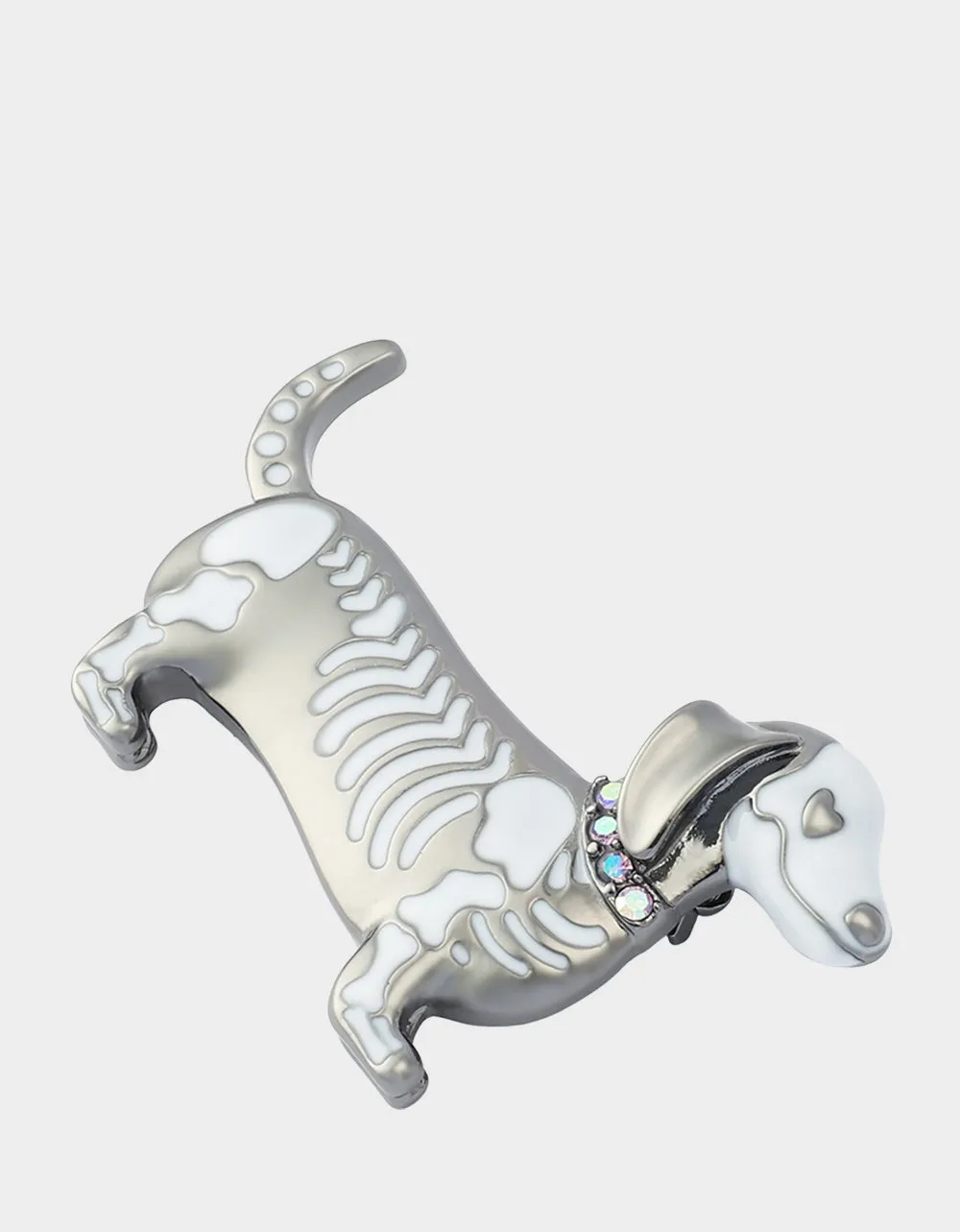 SKELETON DACHSHUND BROOCH SILVER sold by Betsey Johnson product image thumbnail 3