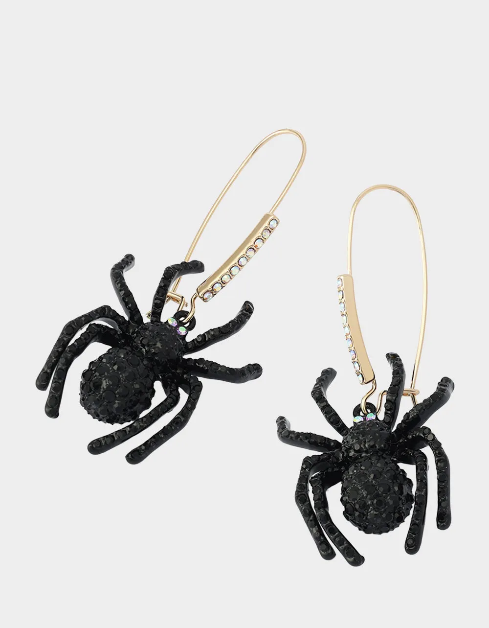 SPIDER SHEPHERD HOOK EARRING BLACK sold by Betsey Johnson product image thumbnail 2