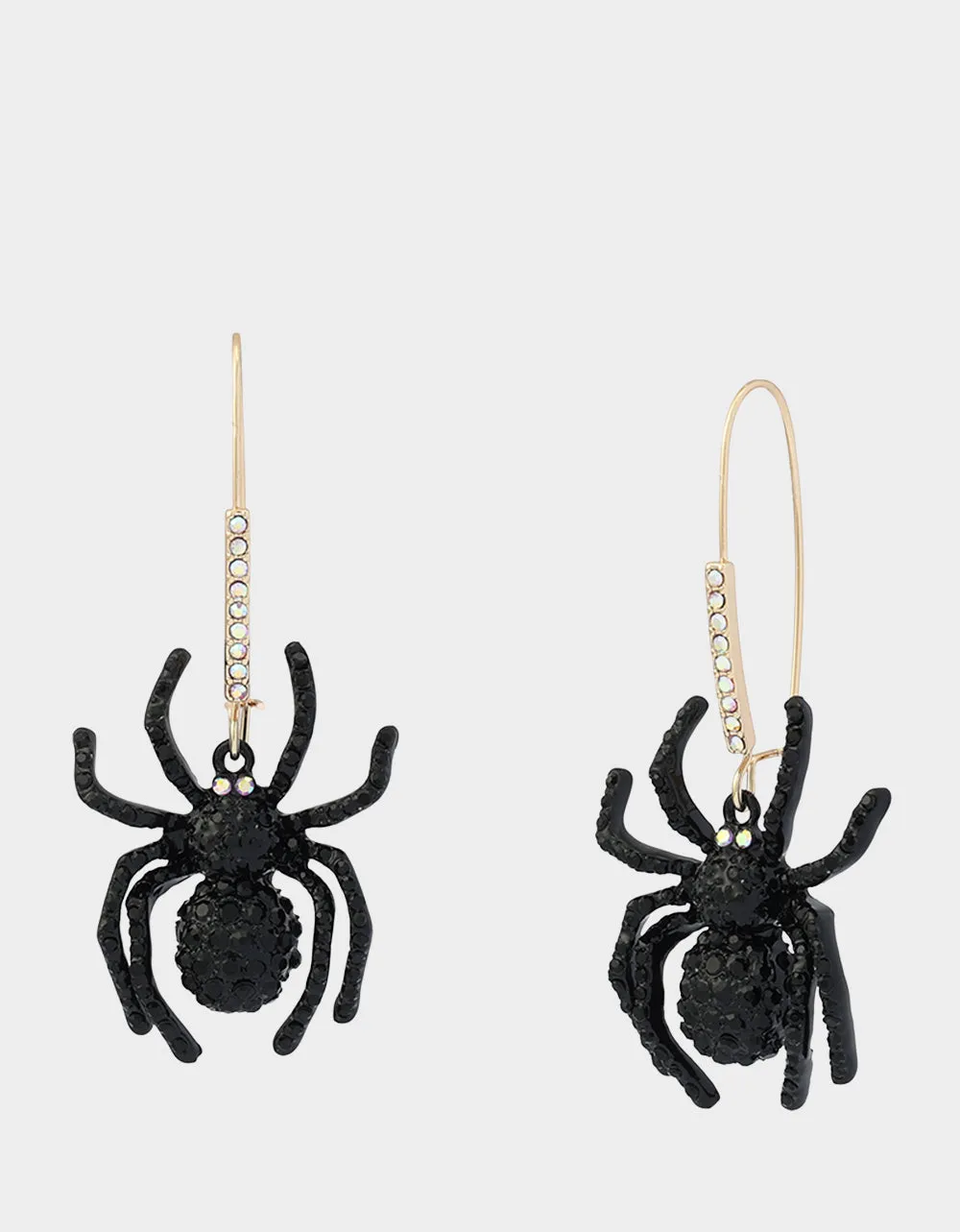 SPIDER SHEPHERD HOOK EARRING BLACK sold by Betsey Johnson