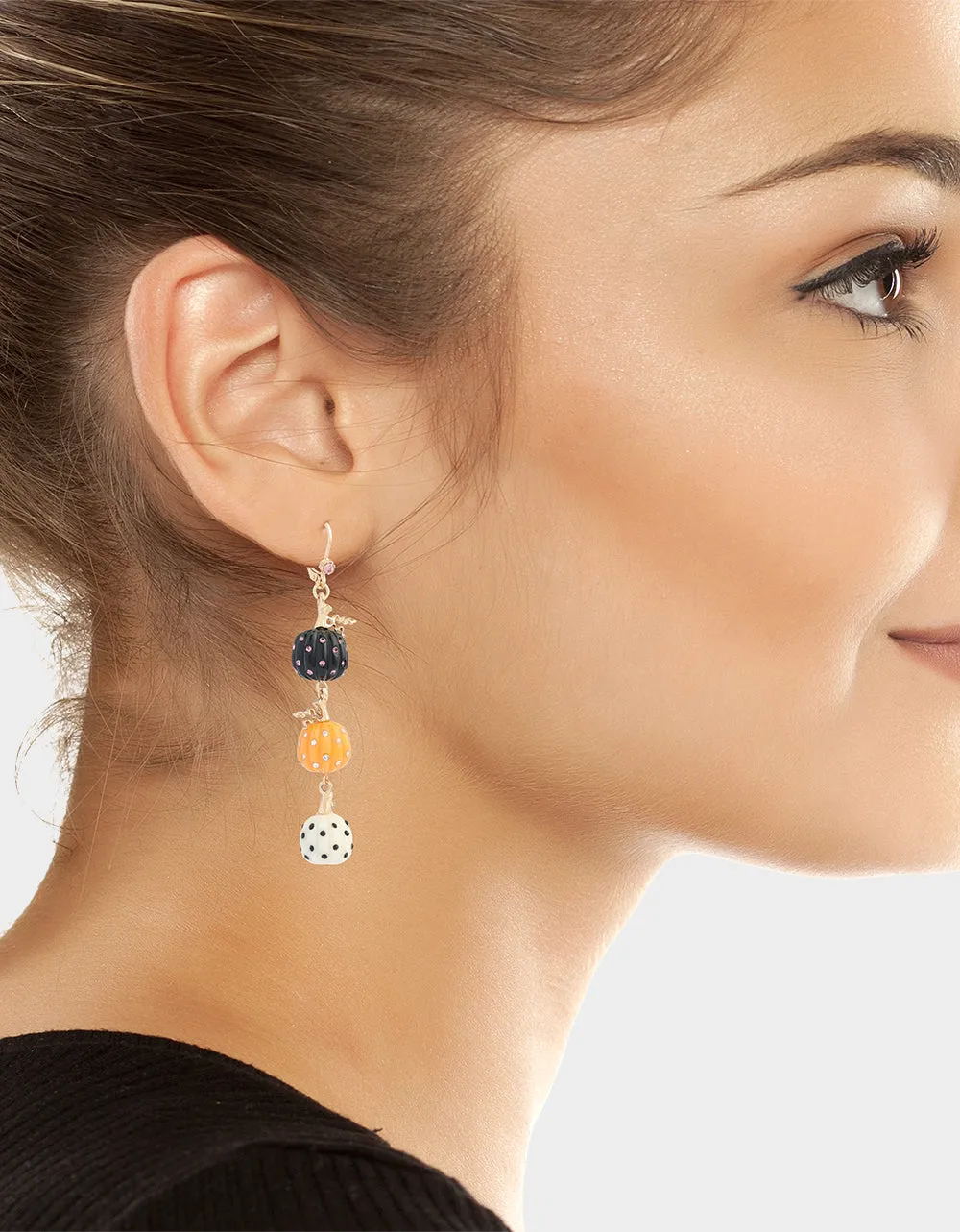 PUMPKIN LINEAR EARRING MULTI sold by Betsey Johnson product image thumbnail 4