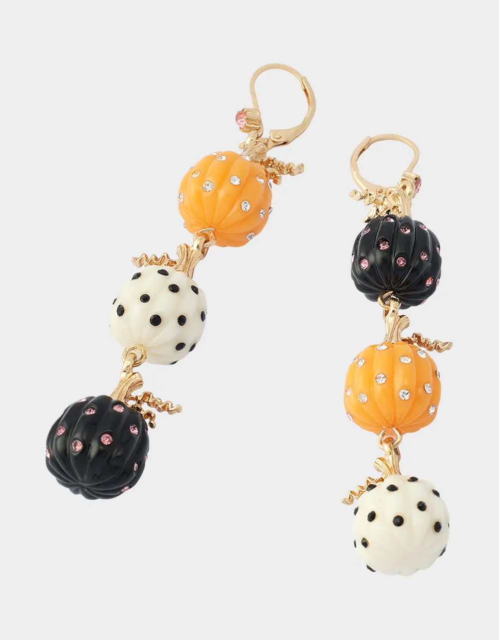 PUMPKIN LINEAR EARRING MULTI sold by Betsey Johnson product image thumbnail 3