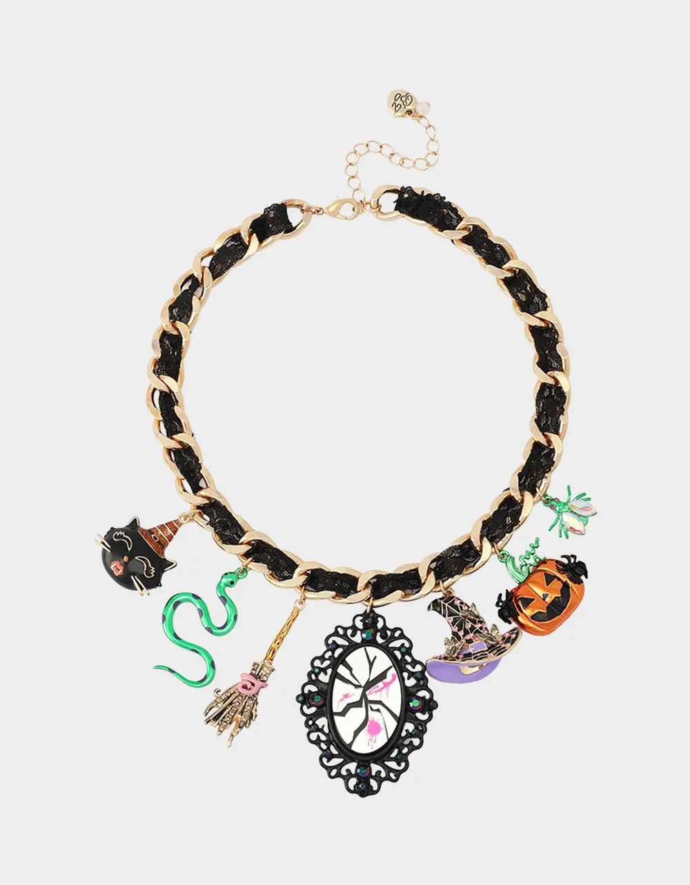 WITCHY LACE FRONTAL NECKLACE MULTI sold by Betsey Johnson