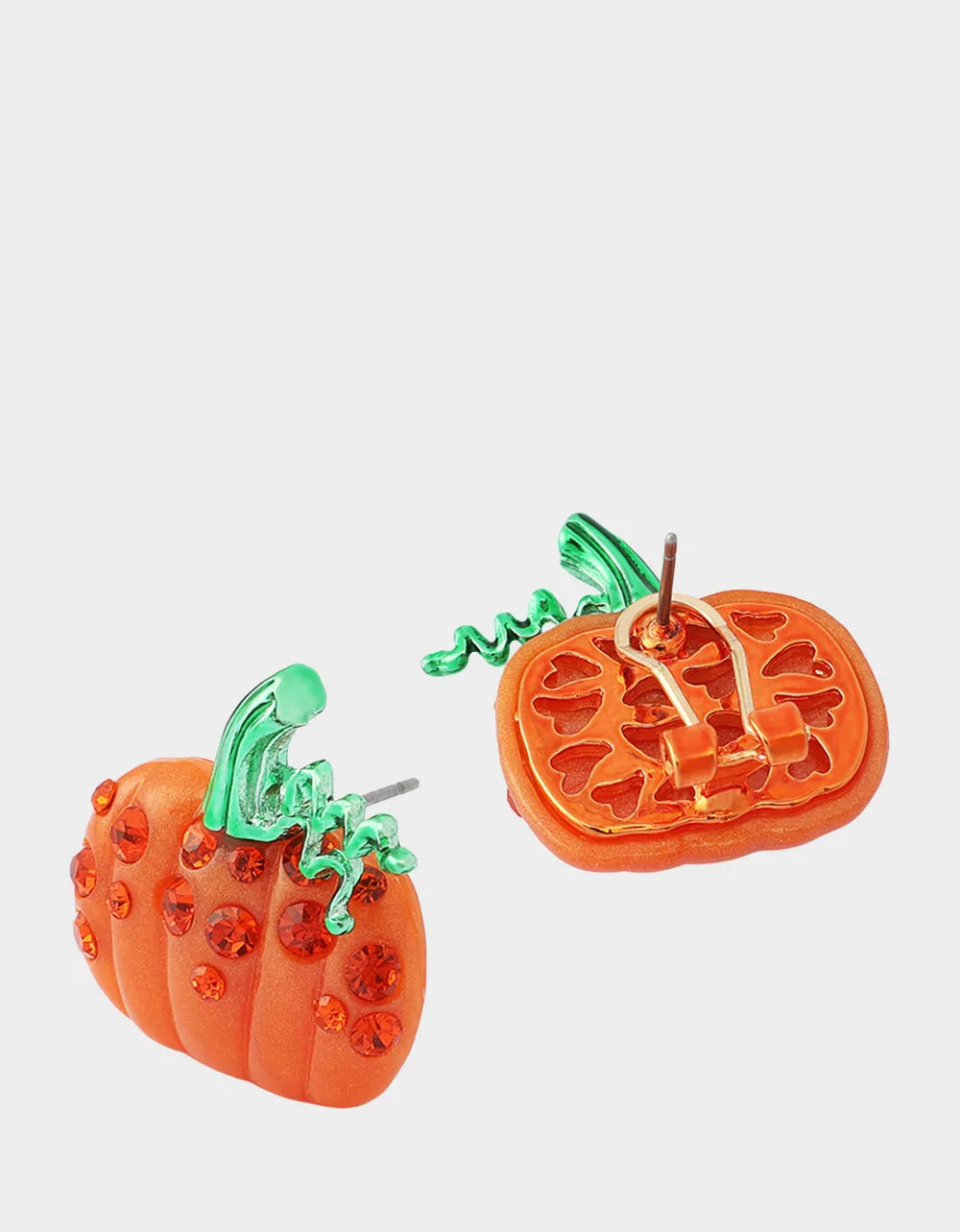 PUMPKIN STUD EARRING ORANGE sold by Betsey Johnson product image thumbnail 2