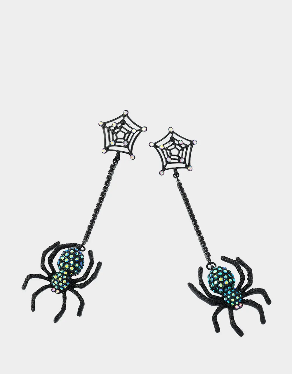 SPIDER WEB LINEAR EARRING GREEN sold by Betsey Johnson product image thumbnail 2