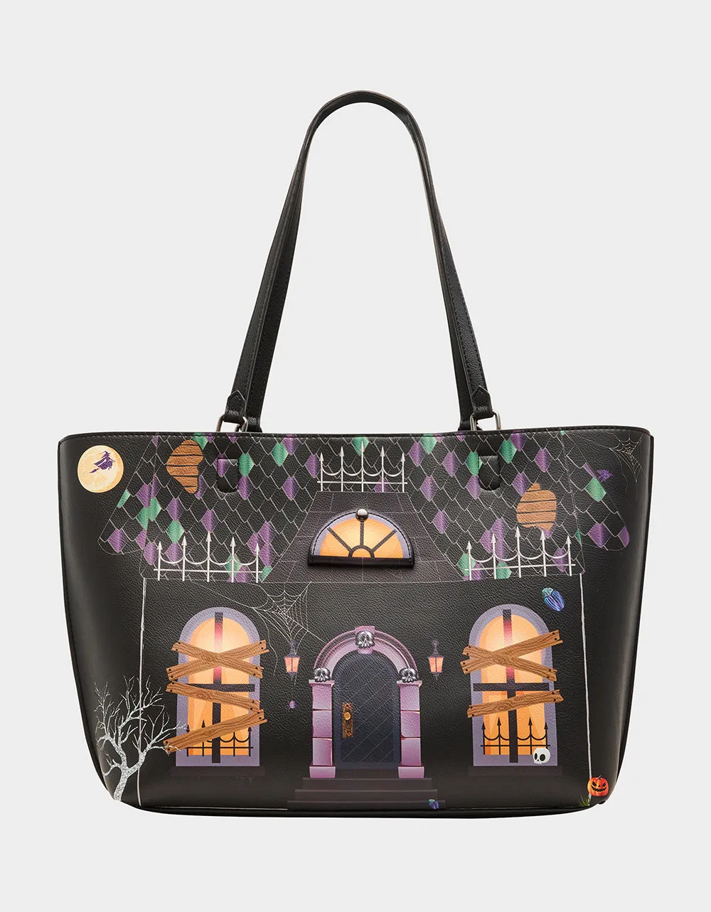 BOO & BREAKFAST TOTE BLACK/MULTI sold by Betsey Johnson