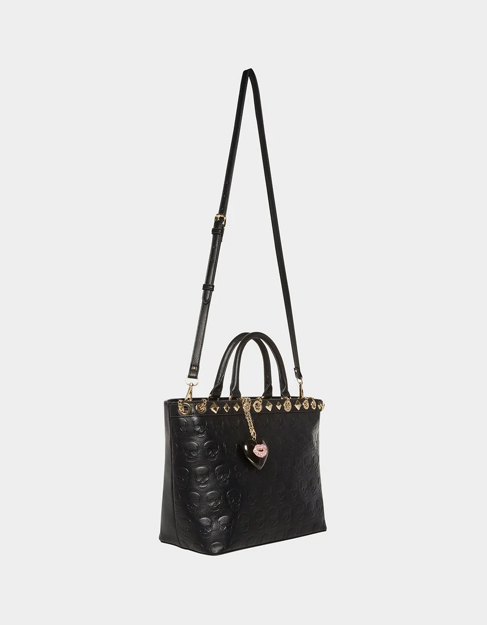 NO BRAINER SKULL TOTE BLACK sold by Betsey Johnson product image thumbnail 2