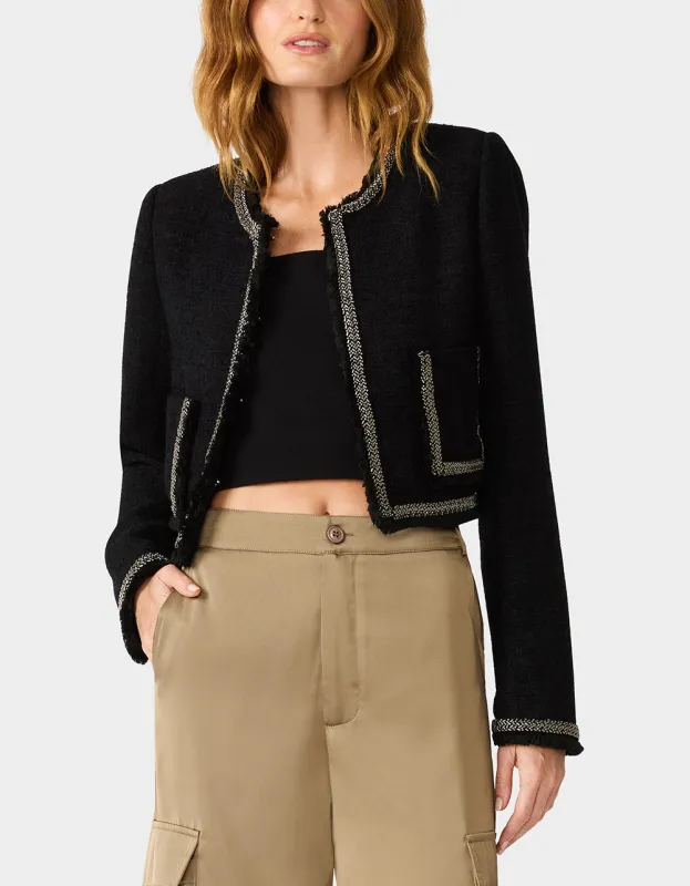 BACK TO SCHOOL BADDIE BLAZER BLACK made by Betsey Johnson