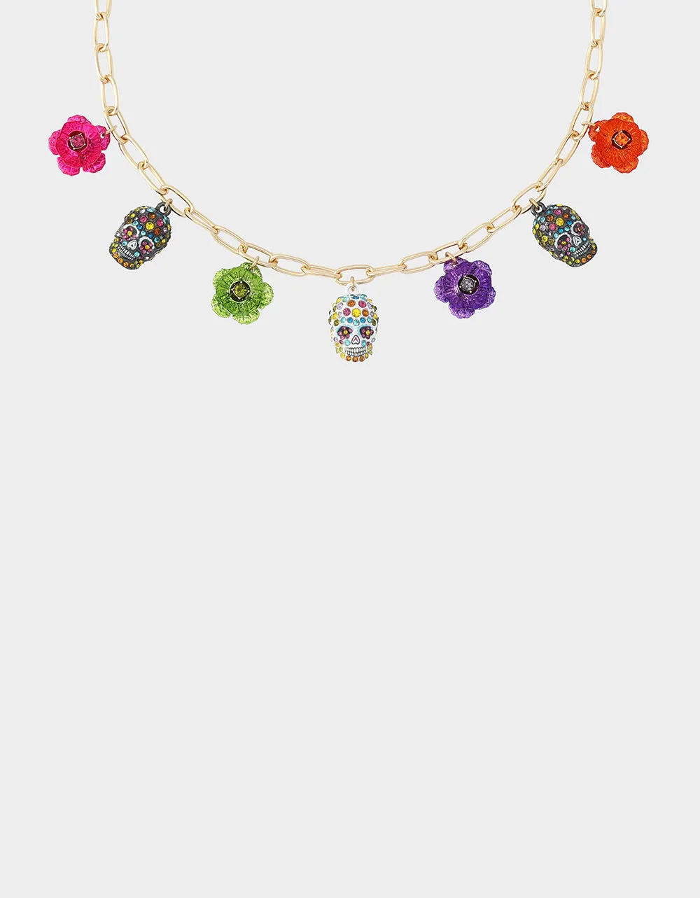 SKULL STATION NECKLACE MULTI sold by Betsey Johnson product image thumbnail 3