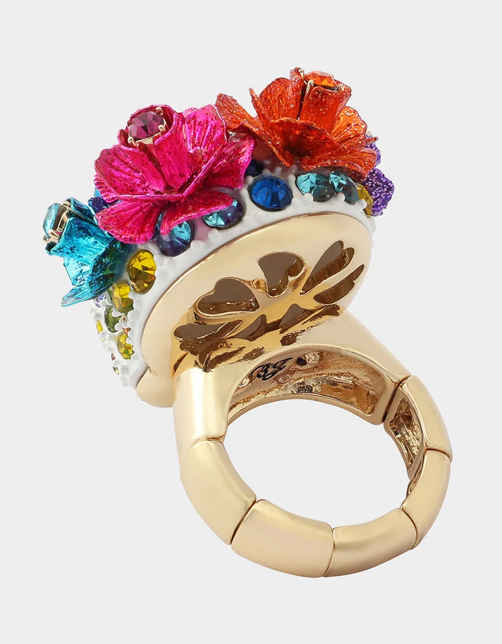 PAVE SKULL STRETCH RING MULTI sold by Betsey Johnson product image thumbnail 4