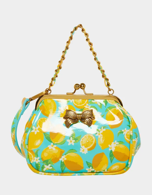 LIL' NUGGET KISS LOCK BAG LEMON made by Betsey Johnson
