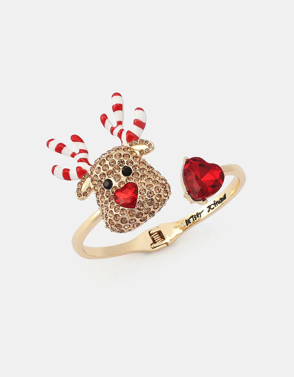 CANDY CANE REINDEER BYPASS BRACELET BROWN sold by Betsey Johnson product image thumbnail 3