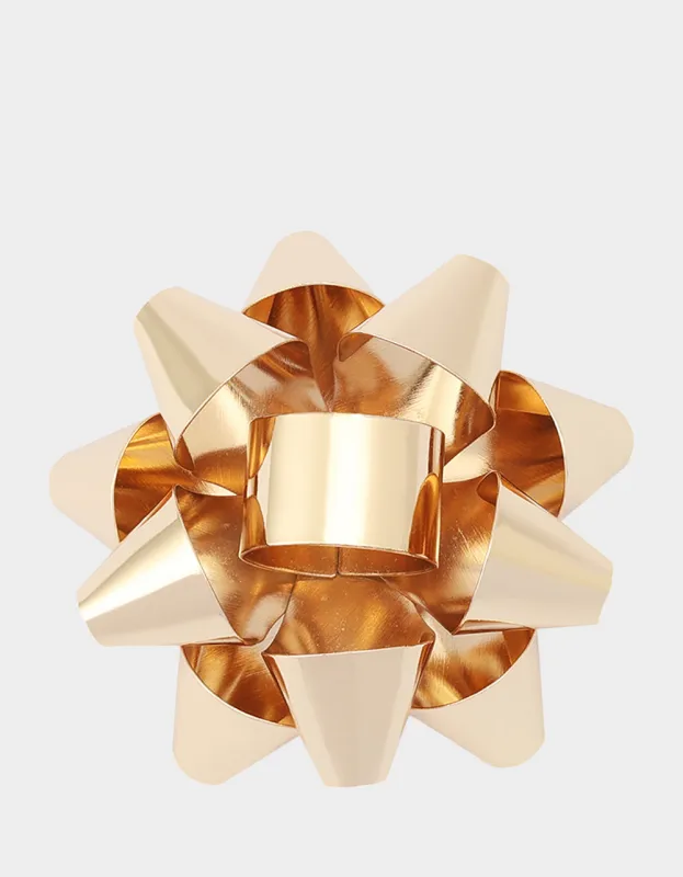 PRESENT BOW BROOCH GOLD made by Betsey Johnson