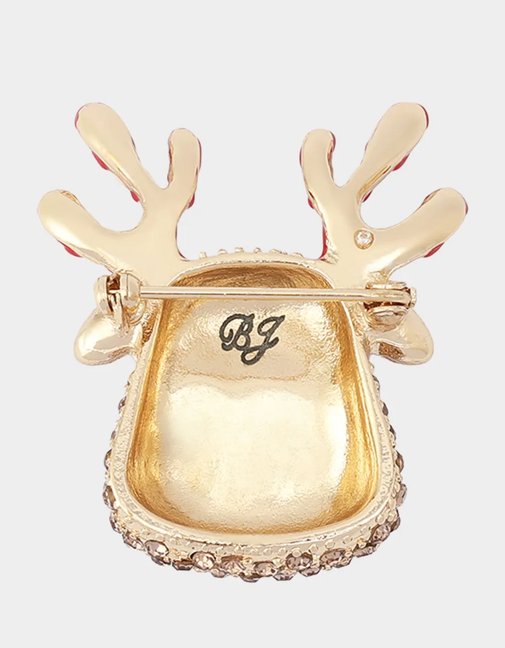 CANDY CANE REINDEER BROOCH BROWN sold by Betsey Johnson product image thumbnail 4