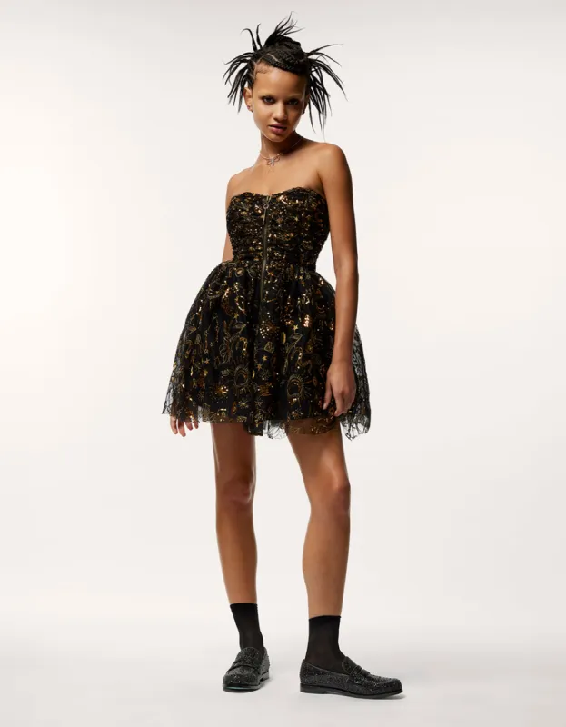 MIMI MINI DRESS BLACK sold by Betsey Johnson