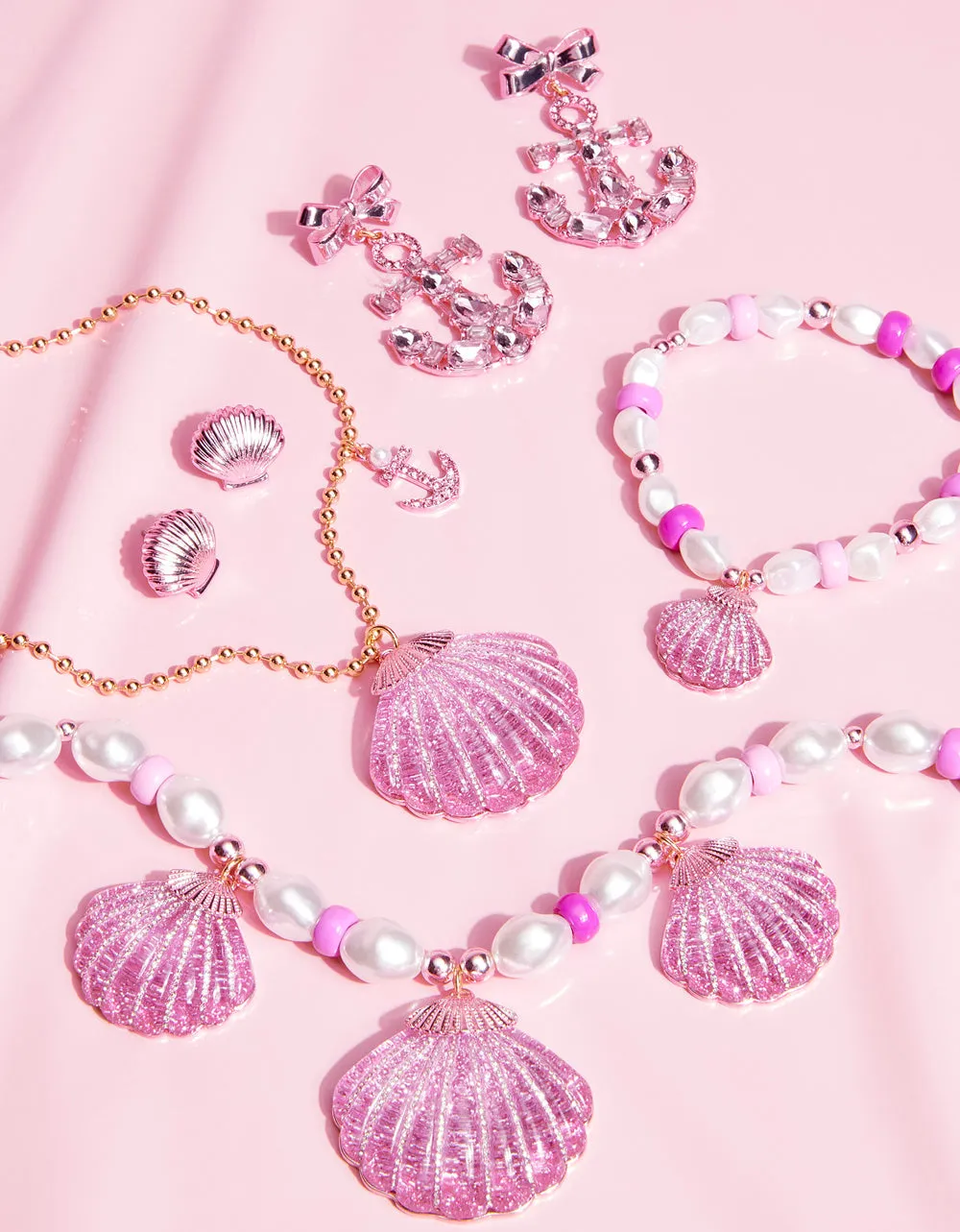 PINK SUMMER PEARL STRETCH BRACELET PINK sold by Betsey Johnson product image thumbnail 2