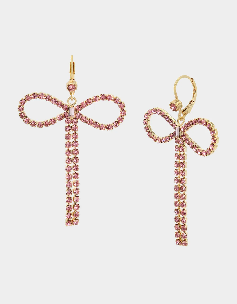 BOW DROP EARRINGS PINK sold by Betsey Johnson
