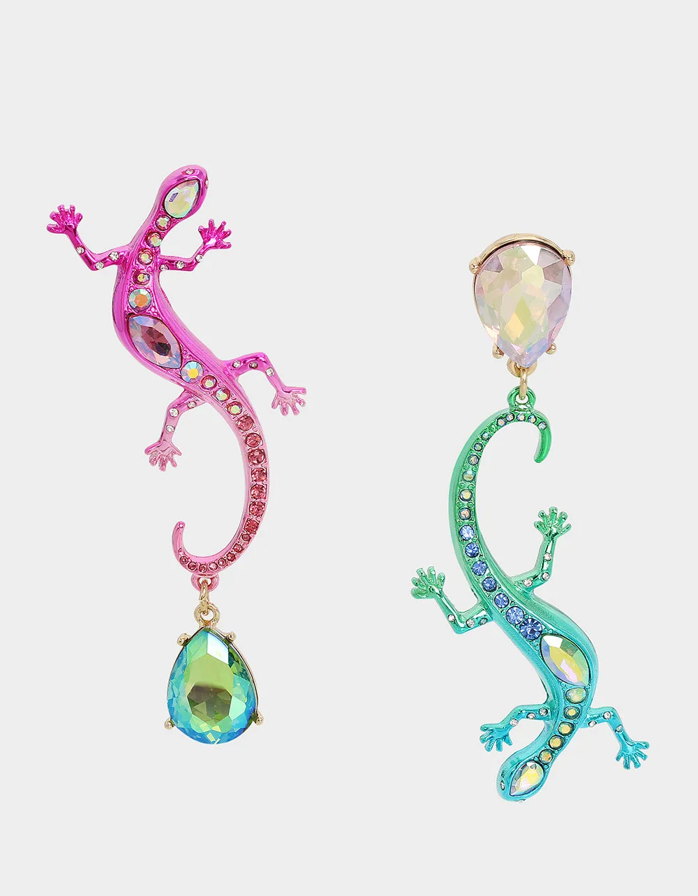 BETSEYS PARADISE LIZARD DROP EARRINGS MULTI sold by Betsey Johnson