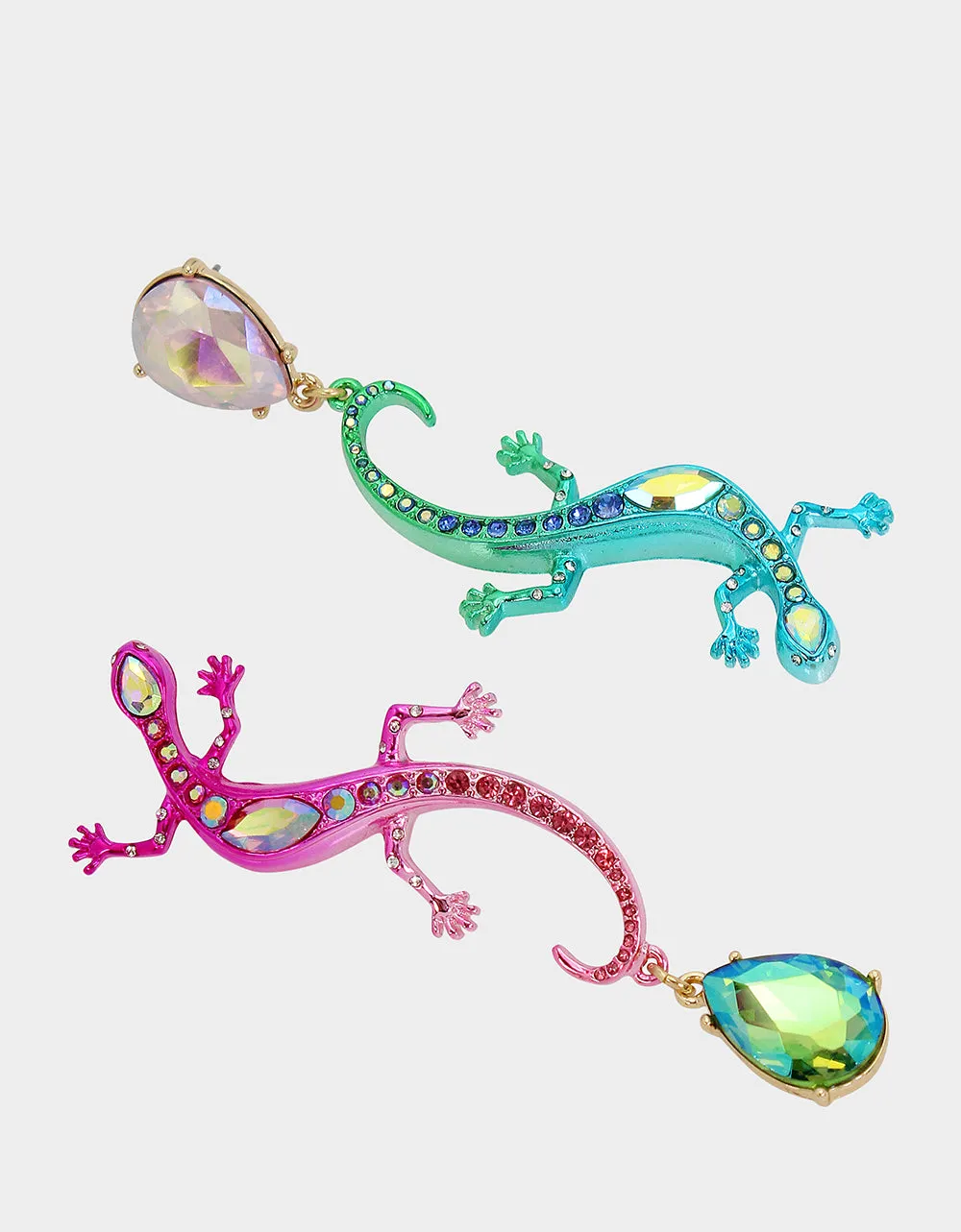 BETSEYS PARADISE LIZARD DROP EARRINGS MULTI sold by Betsey Johnson product image thumbnail 2