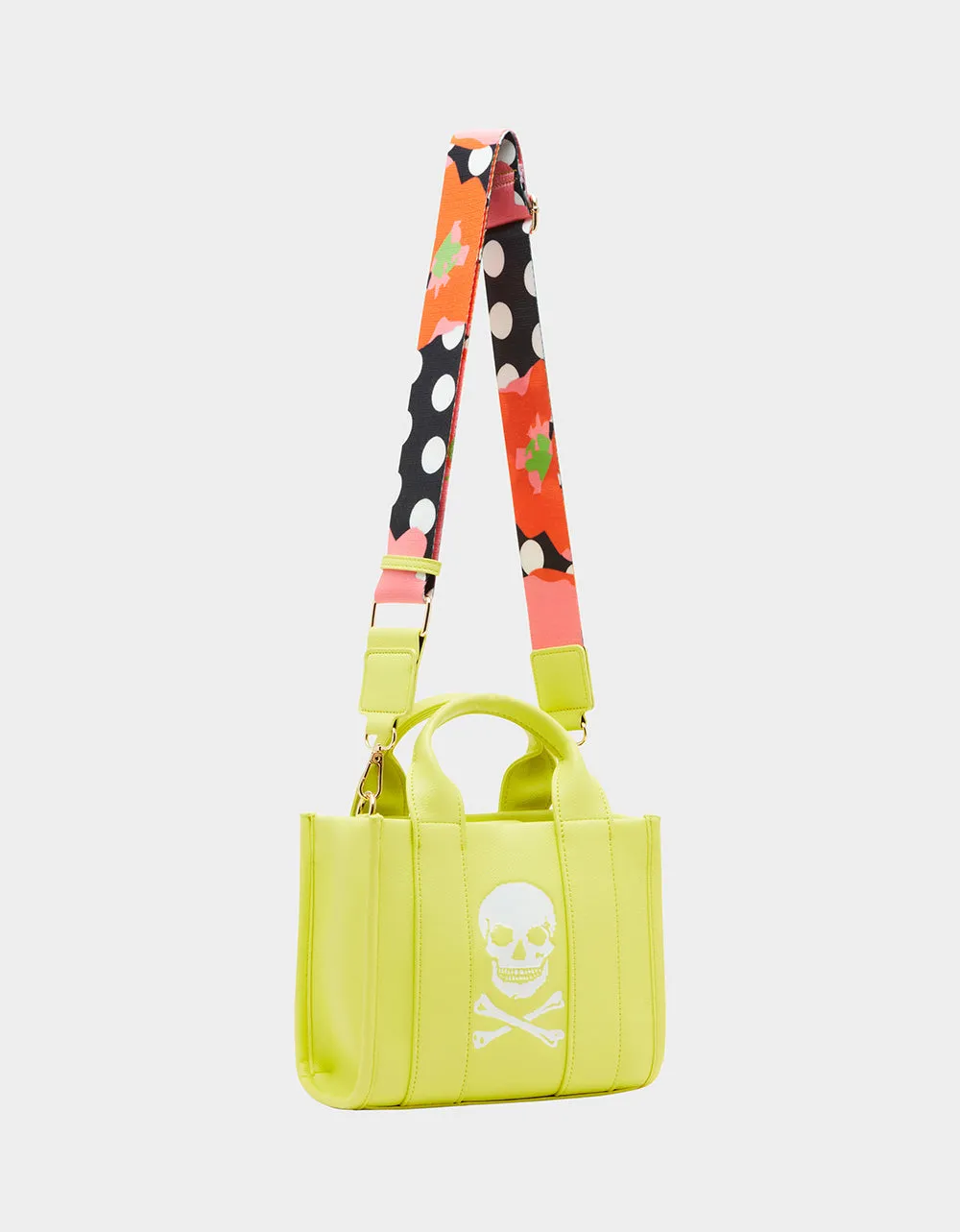 SKULLY DEBOSS MINI TOTE CITRON sold by Betsey Johnson product image thumbnail 3