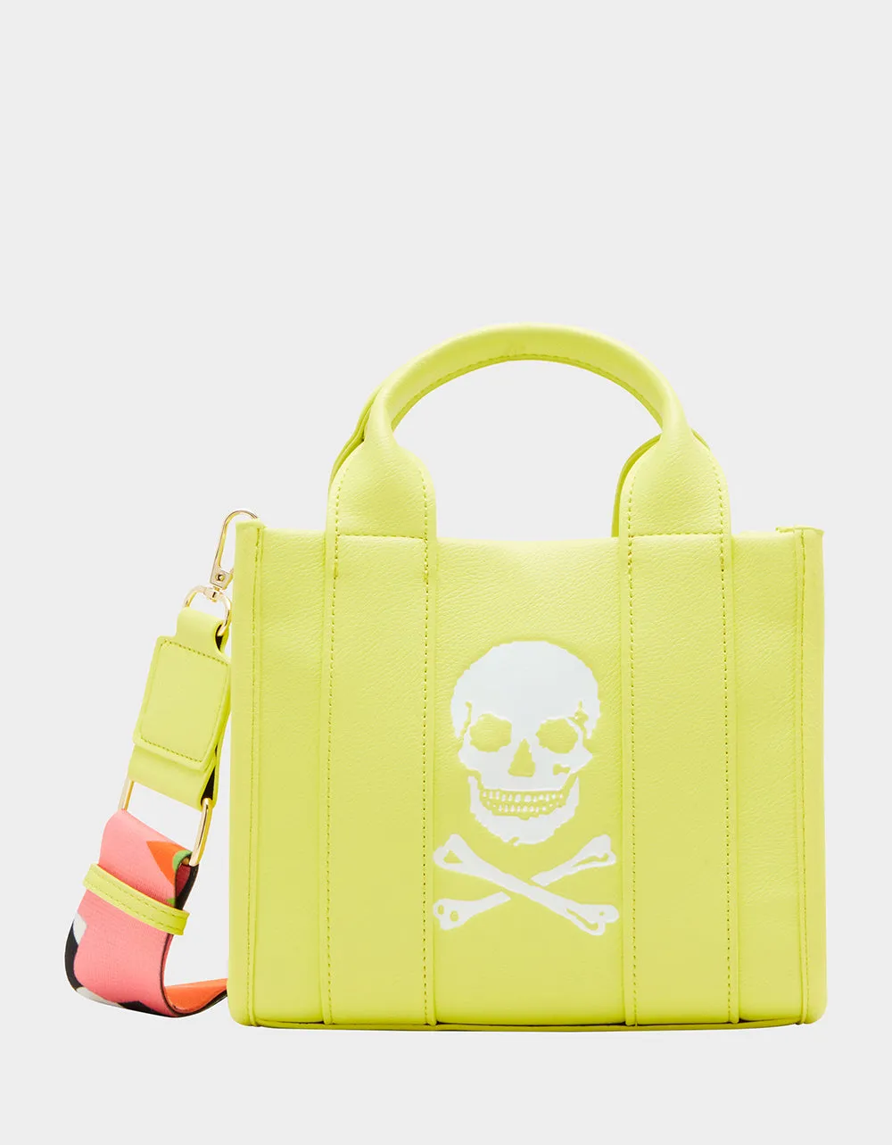 SKULLY DEBOSS MINI TOTE CITRON sold by Betsey Johnson product image thumbnail 2