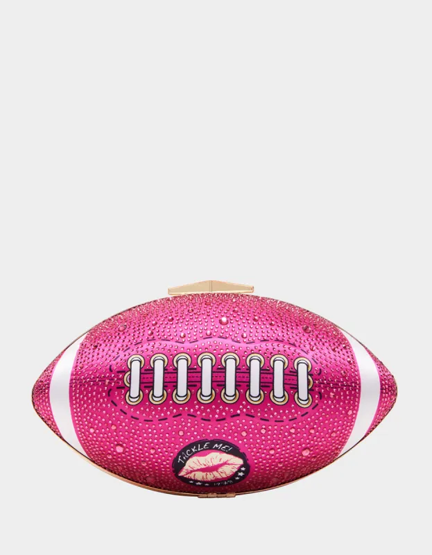KITSCH END ZONE CLUTCH PINK sold by Betsey Johnson