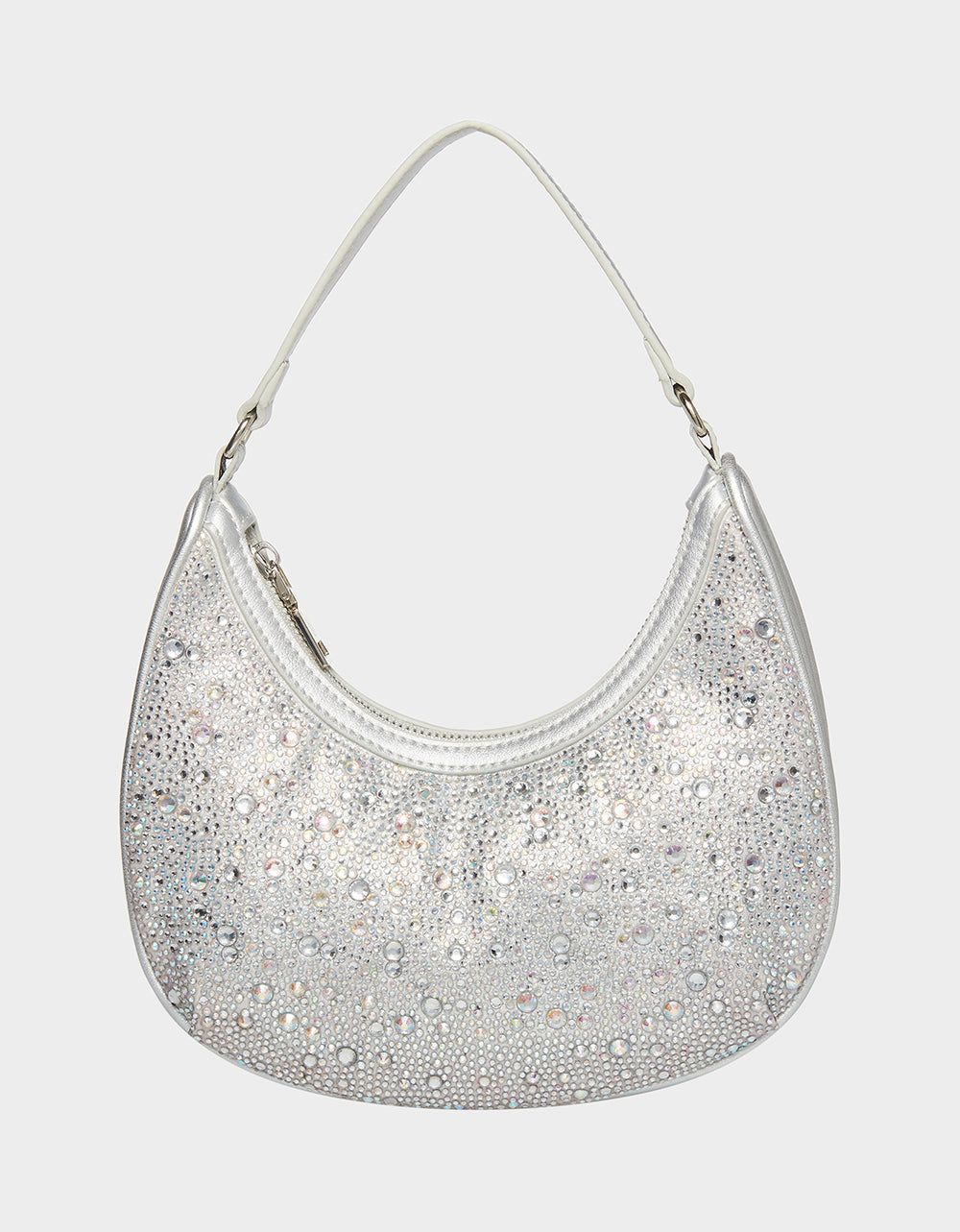 GLITTERATZI HOBO BAG SILVER | RE:LUV sold by Betsey Johnson