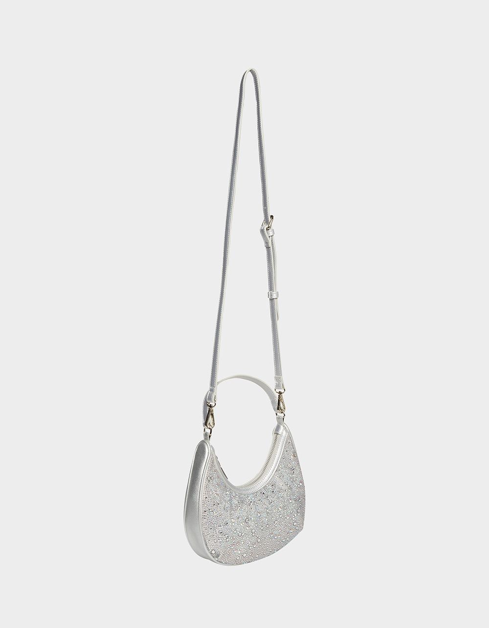 GLITTERATZI HOBO BAG SILVER | RE:LUV sold by Betsey Johnson product image thumbnail 3