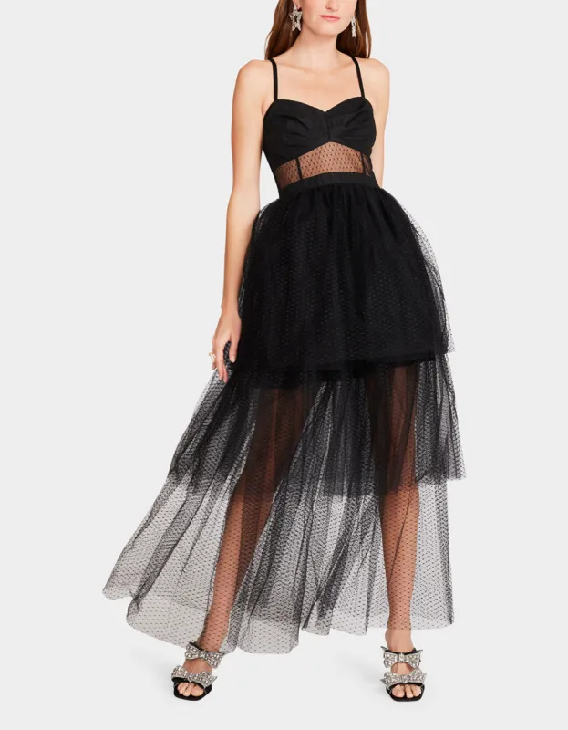 EMILY TULLE DRESS BLACK made by Betsey Johnson