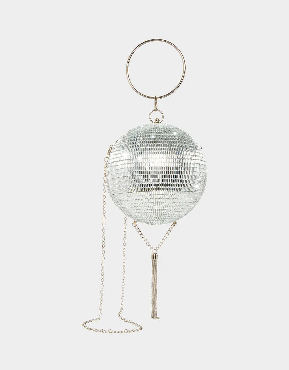 KITSCH DANCING QUEEN CROSSBODY SILVER | RE:LUV sold by Betsey Johnson