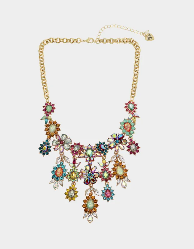BETSEYS PARADISE BIB NECKLACE MULTI sold by Betsey Johnson