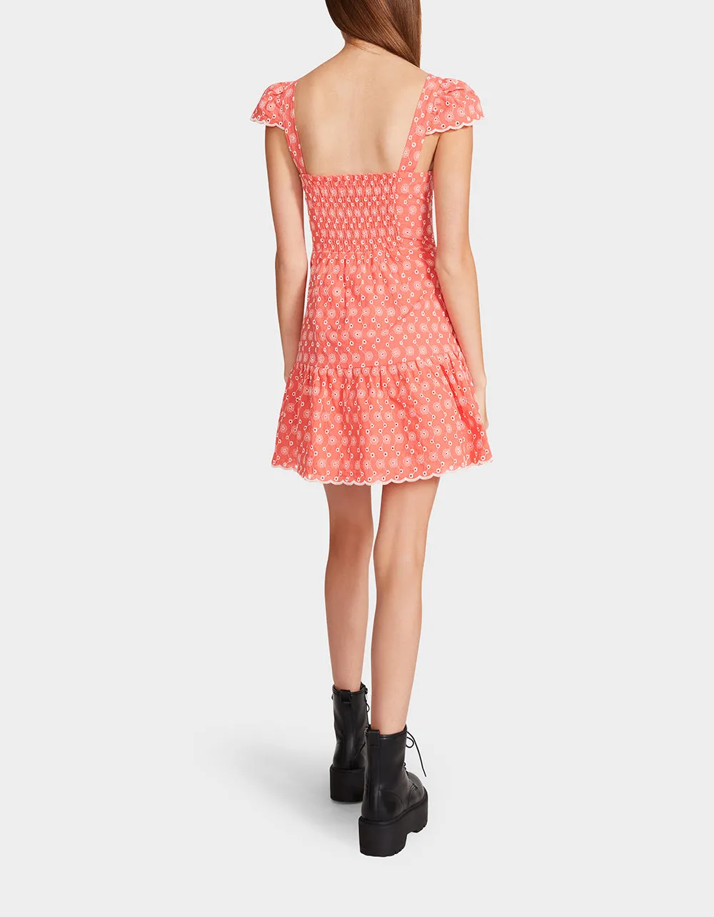 DITSY EYELET BUSTIER MINI DRESS PINK sold by Betsey Johnson product image thumbnail 3