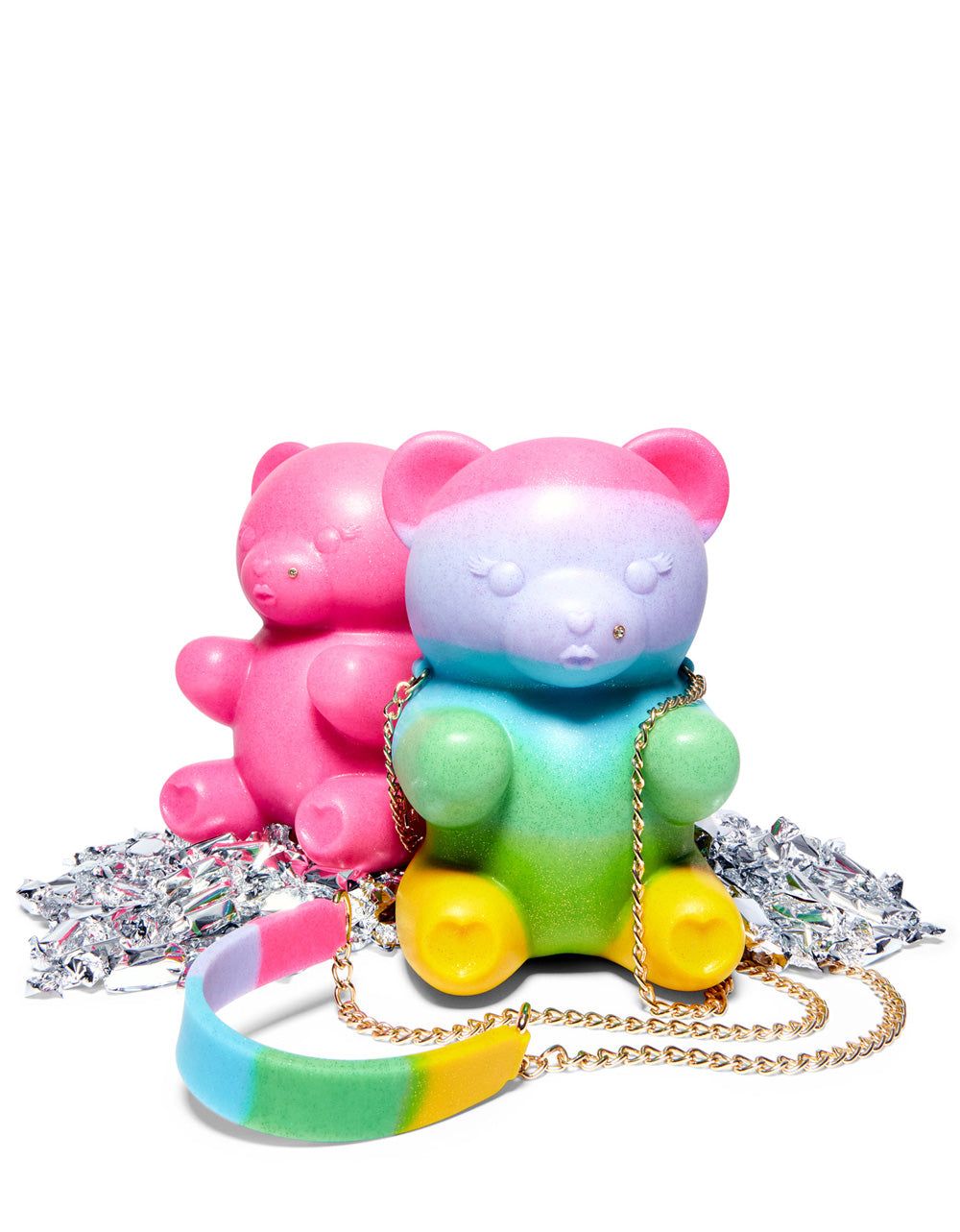 KITSCH BEAR NECESSITY CROSSBODY RAINBOW MULTI sold by Betsey Johnson product image thumbnail 4