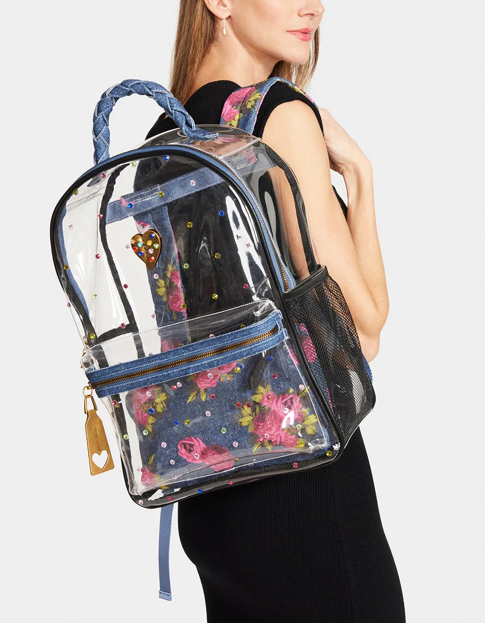 LARGE CLEAR BACKPACK DENIM sold by Betsey Johnson product image thumbnail 2