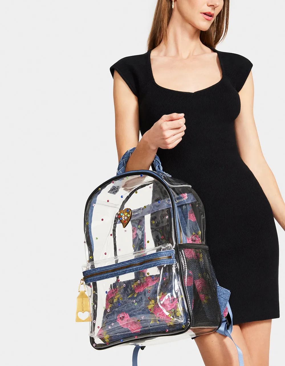 LARGE CLEAR BACKPACK DENIM sold by Betsey Johnson product image thumbnail 3