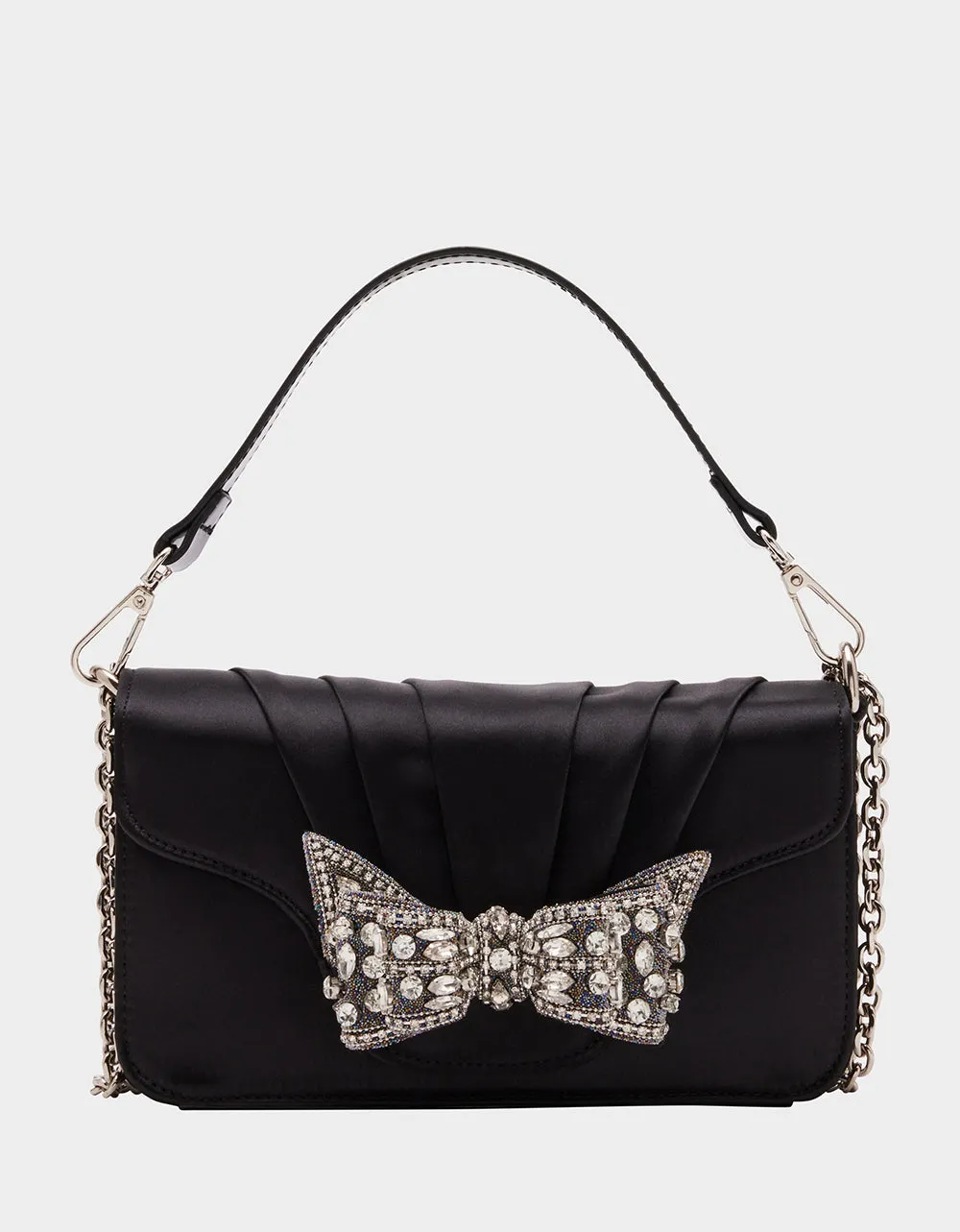 3D BOW FLAP BAG BLACK | RE:LUV sold by Betsey Johnson