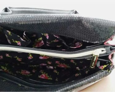 Betsey Johnson Sequin Tote Bag Striped | RE:LUV sold by Betsey Johnson