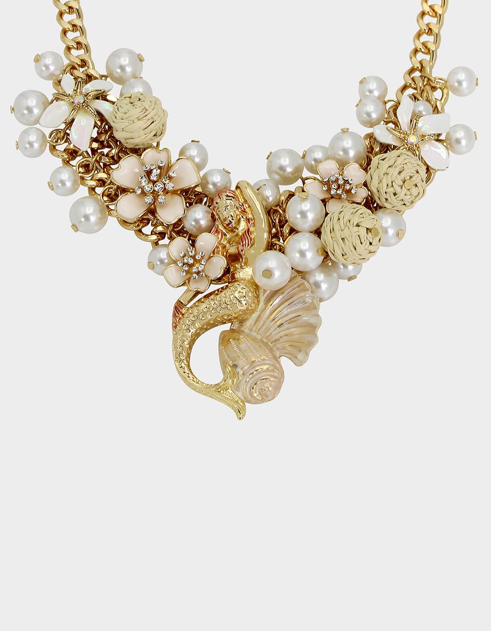 SHELL YEAH BIB NECKLACE WHITE sold by Betsey Johnson product image thumbnail 2