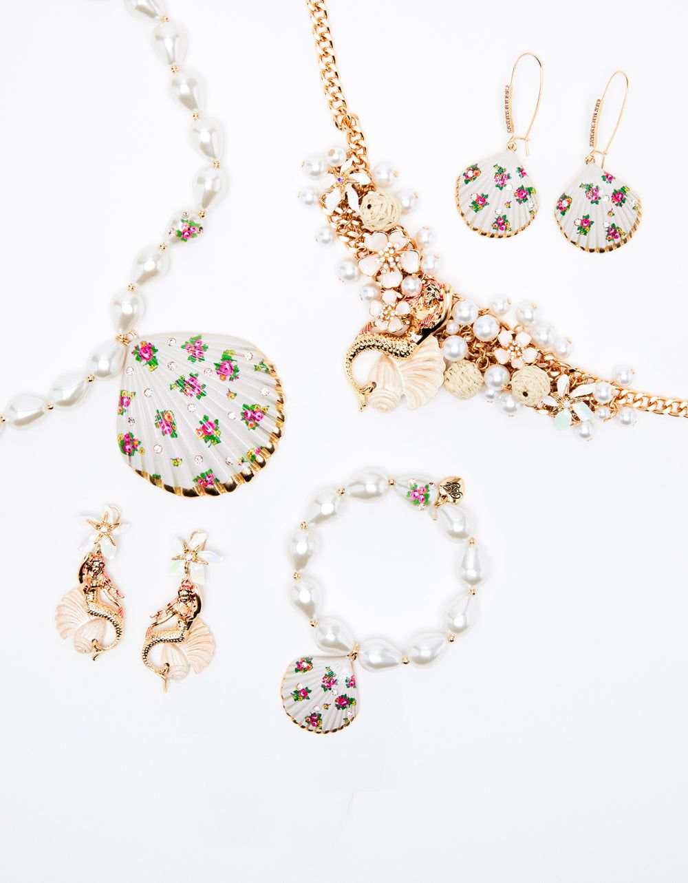 SHELL YEAH BIB NECKLACE WHITE sold by Betsey Johnson product image thumbnail 5