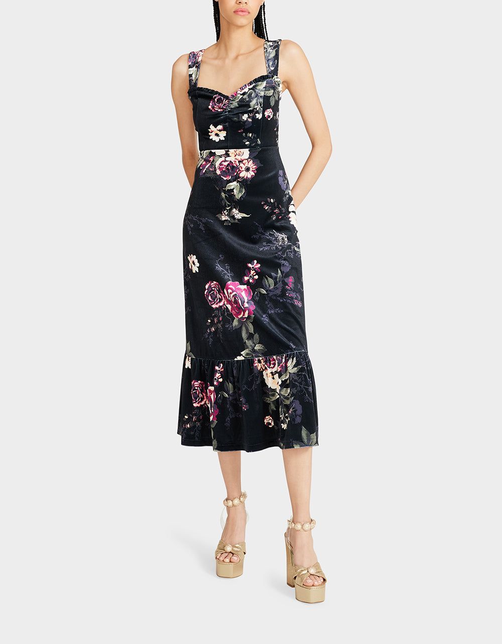 LISBETH MAXI DRESS BLACK MULTI sold by Betsey Johnson product image thumbnail 5