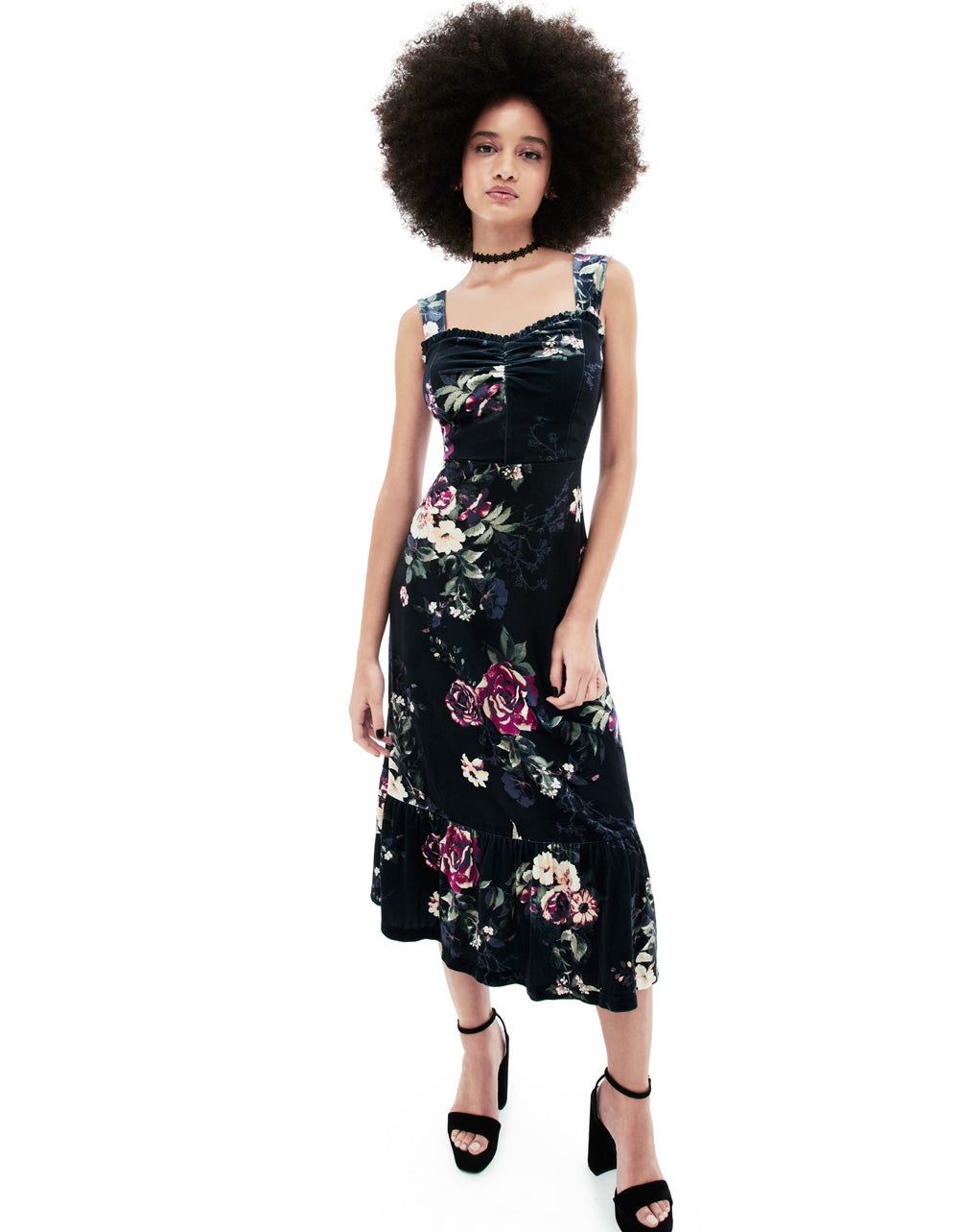 LISBETH MAXI DRESS BLACK MULTI sold by Betsey Johnson product image thumbnail 3
