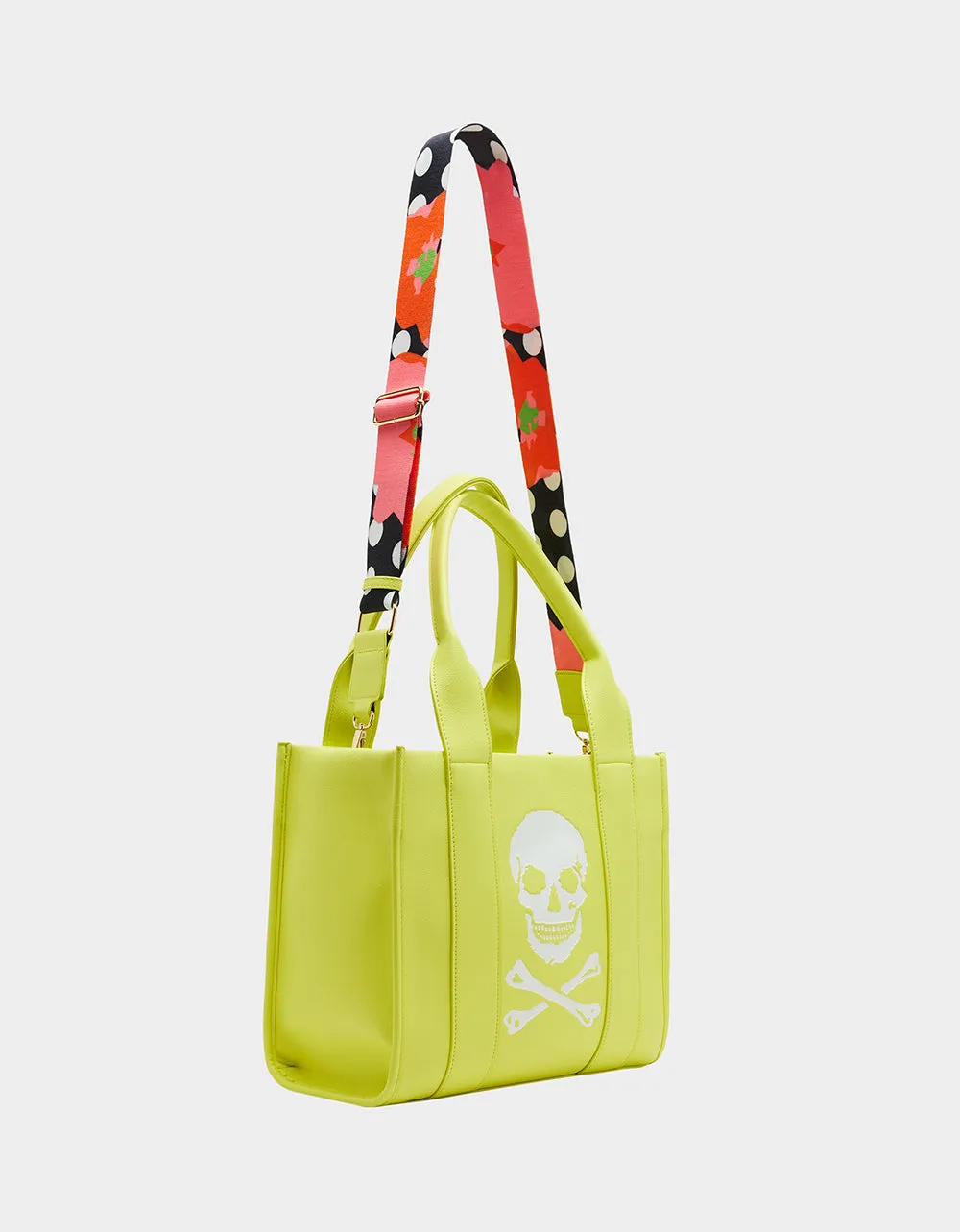 SKULLY DEBOSS TOTE CITRON sold by Betsey Johnson product image thumbnail 4