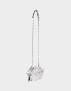 KITSCH READ MY LIPS CROSSBODY SILVER sold by Betsey Johnson