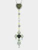 GHOUL FRIENDS CROSS Y NECKLACE GREEN sold by Betsey Johnson