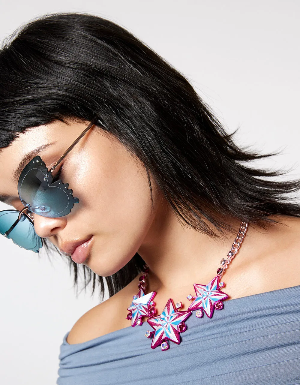 TAKE FLIGHT SUNGLASSES BLUE sold by Betsey Johnson product image thumbnail 5