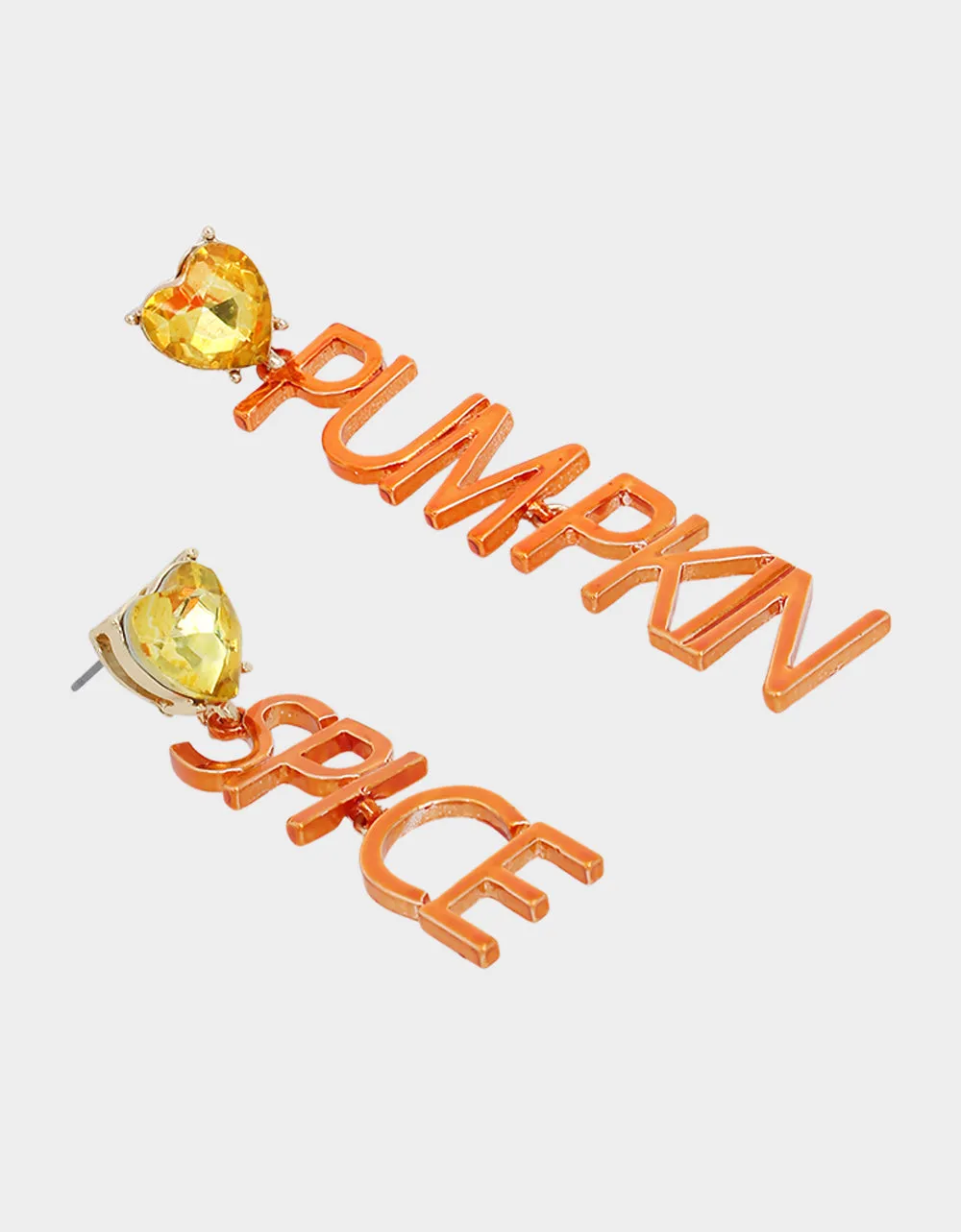 ITS FALL YALL PUMPKIN SPICE MISMATCH EARRINGS ORANGE sold by Betsey Johnson product image thumbnail 2