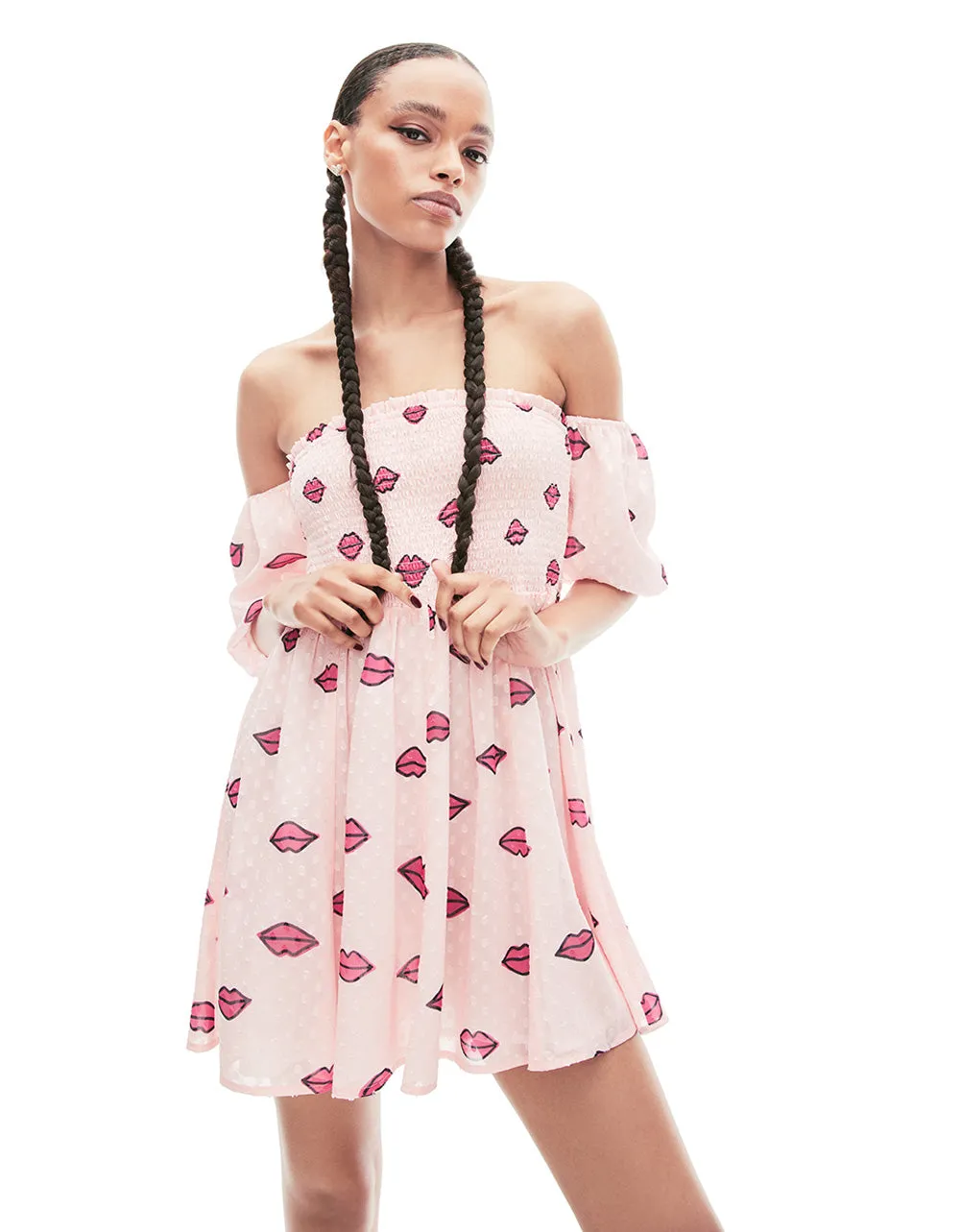 PUCKER UP MINI DRESS PINK sold by Betsey Johnson product image thumbnail 2