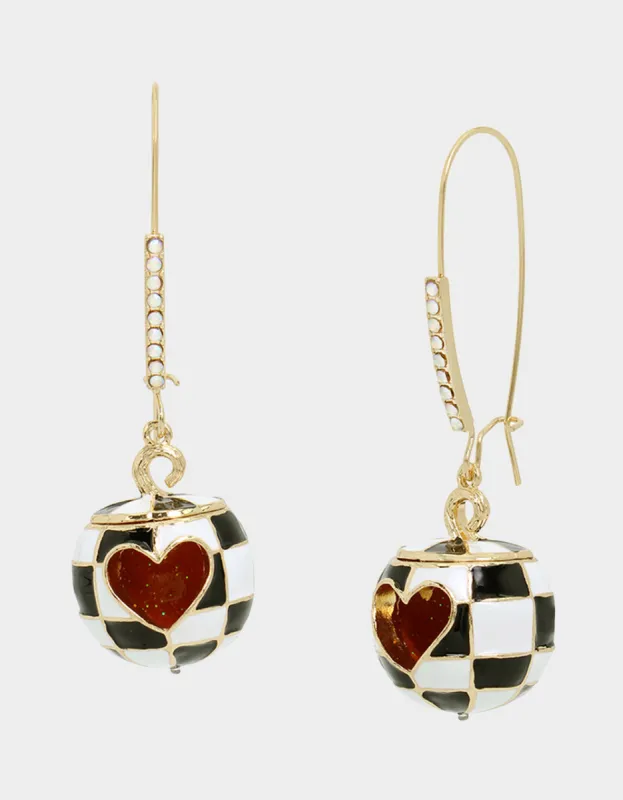 GHOUL FRIENDS PUMPKIN HOOK EARRINGS WHITE sold by Betsey Johnson