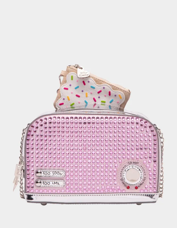 KITSCH GET TOASTED CROSSBODY PINK sold by Betsey Johnson