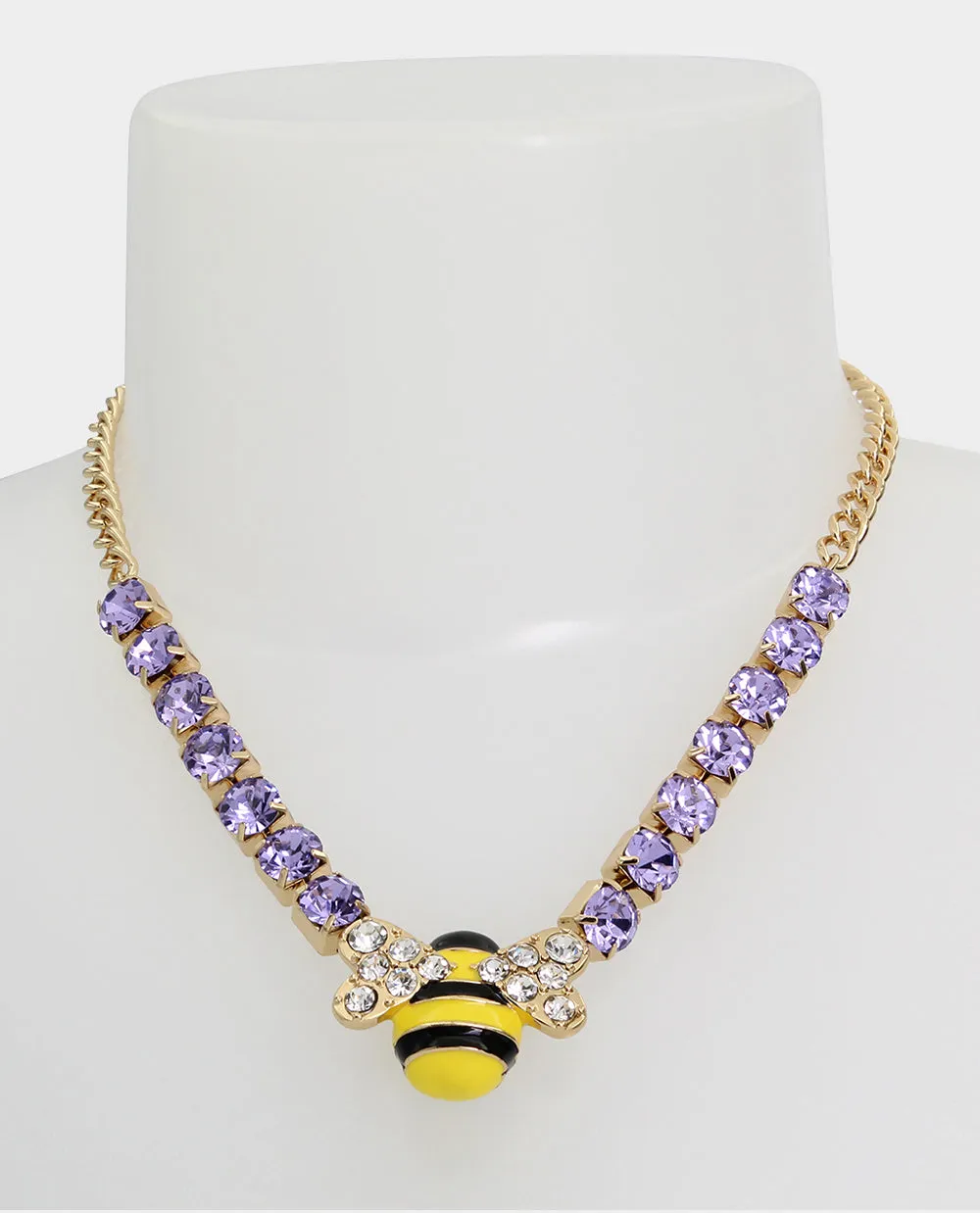 OHH A DAISY SHORT BEE NECKLACE YELLOW sold by Betsey Johnson product image thumbnail 3